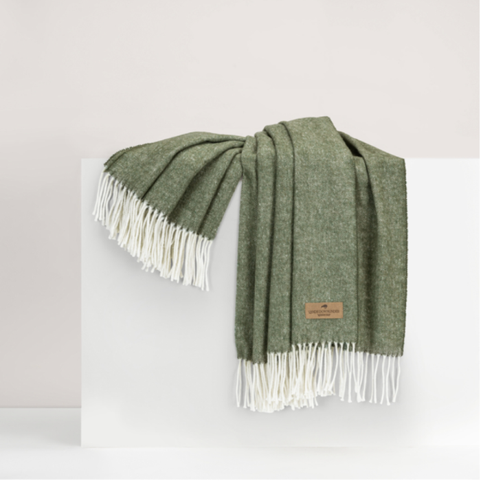 Italian Herringbone Throw Hunter