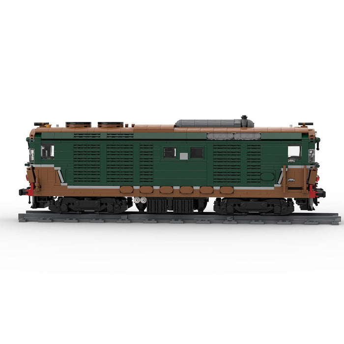 Italy Diesel Locomotive D.445 Train Klemmbausteine - LesDiy - Klemmbausteine