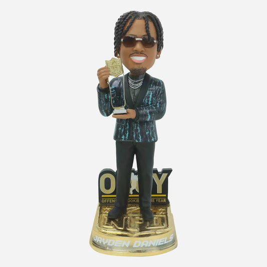 Jayden Daniels Washington Commanders 2024 NFL Offensive Rookie Of The Year NFL Bobblehead