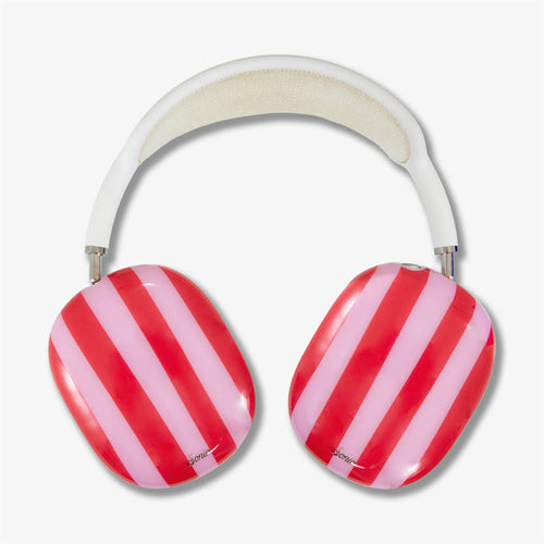 Jelly Stripe AirPods Max Cover - Pink / Red