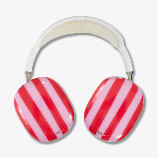 Jelly Stripe AirPods Max Cover - Pink / Red