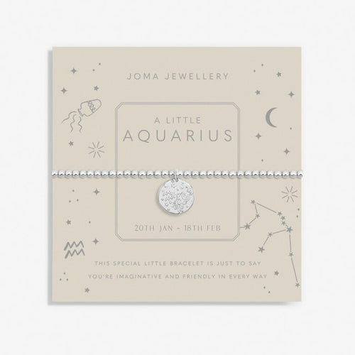 Joma A Little Star Sign - Aquarius Silver Bracelet