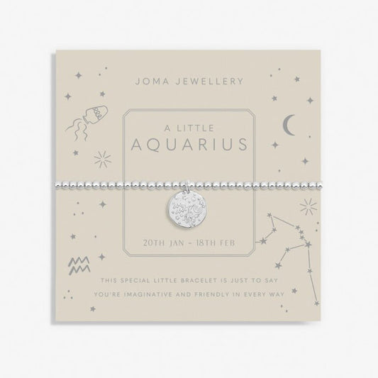 Joma A Little Star Sign - Aquarius Silver Bracelet