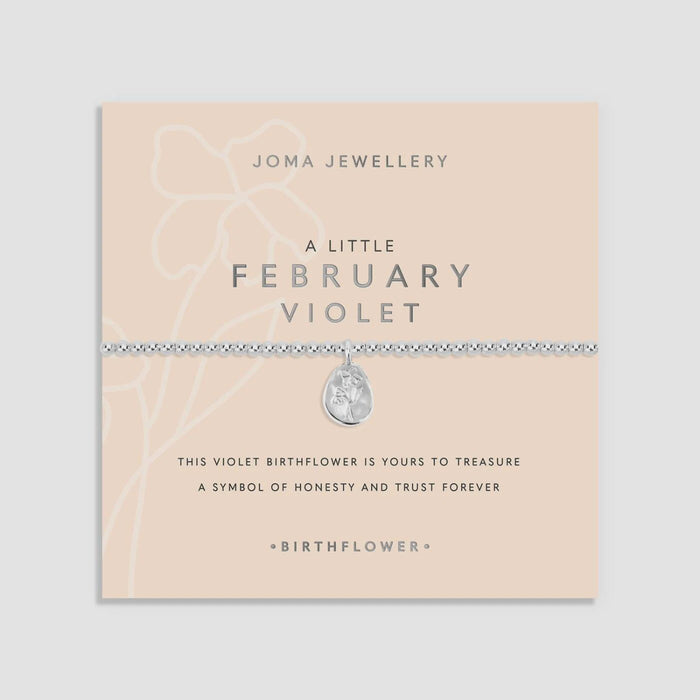 Joma Birth Flower A Little February Bracelet