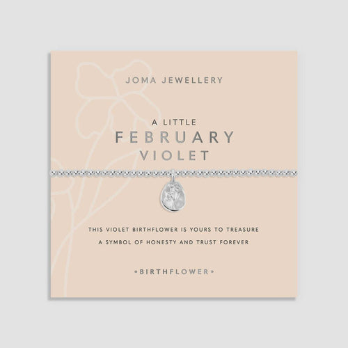 Joma Birth Flower A Little February Bracelet