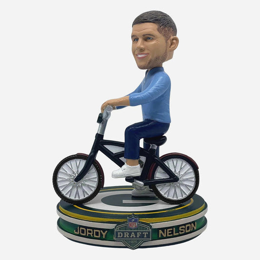 Jordy Nelson Green Bay Packers 2025 NFL Draft Day Bike NFL Bobblehead