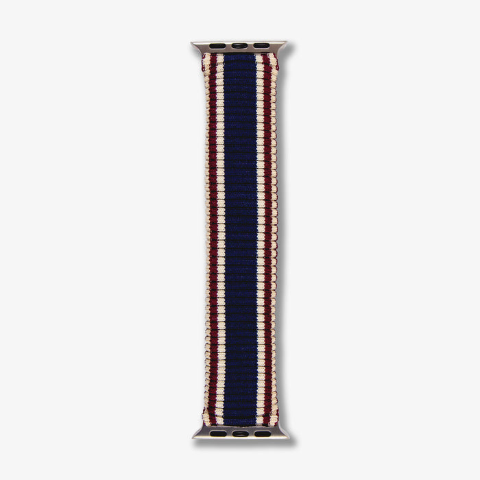 Knit Apple Watch® Band - Maroon + Navy