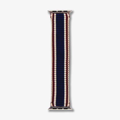 Knit Apple Watch® Band - Maroon + Navy