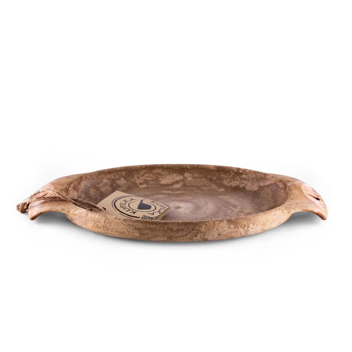 Forager Provisions LTD Kupilka 44 large brown plate made from durable natural fibre composite for outdoor dining.