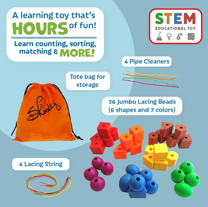 Lacing & Stringing Bead Set For Toddlers