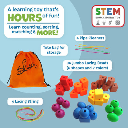 Lacing & Stringing Bead Set For Toddlers