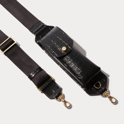 Lana Sunglass Strap Only - Black Croc/Gold