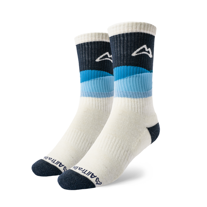 Landscape Trail Sock - Ocean Socks Custom Sock Lab