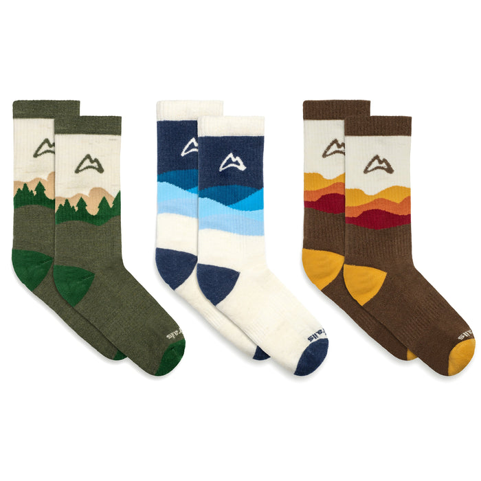 Landscape Trail Sock - Treeline Socks Custom Sock Lab