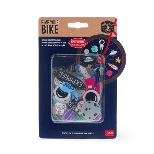 Legami Pimp Your Bike Spoke Decorations - Space