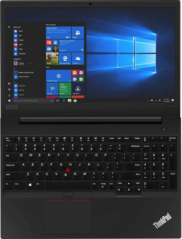 Lenovo ThinkPad E595 15.6" FHD Laptop - AMD Ryzen 7 3700U 8GB RAM 256GB SSD Webcam Win 11 Pro
