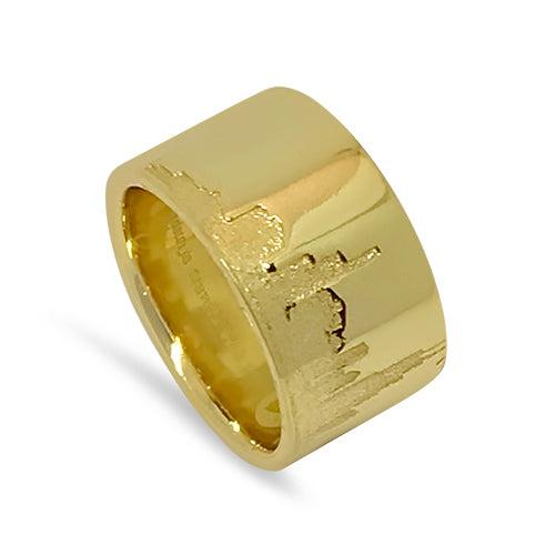 gold chicago skyline ring
