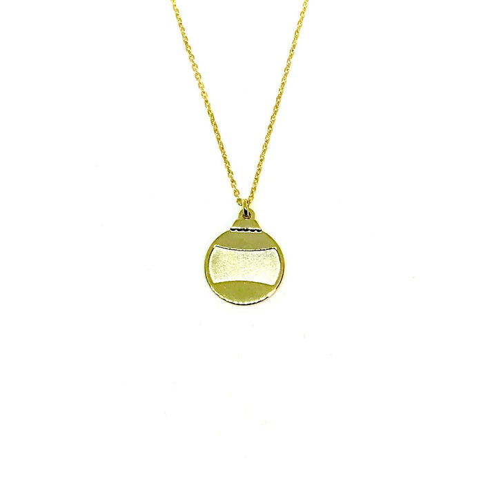 gold plated pendant necklace
