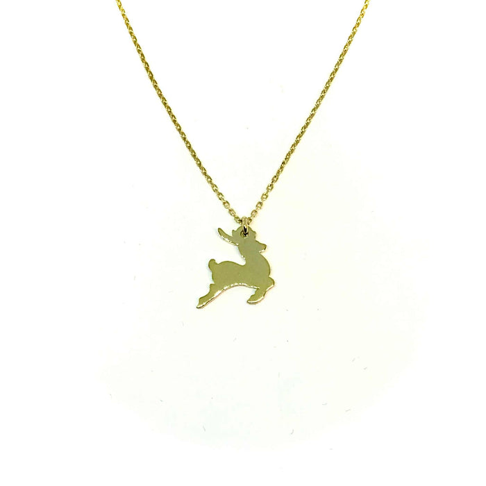 Lesunja Little Reindeer Yellow Gold Plated