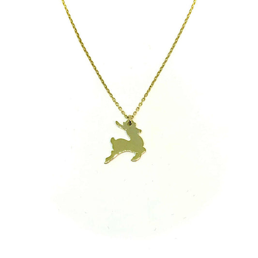 Lesunja Little Reindeer Yellow Gold Plated