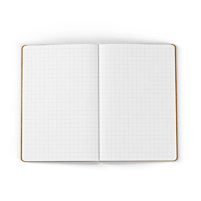 Forager Provisions LTD Lochby Tomoe River pocket notebook open to show the grid paper layout.