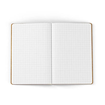 Forager Provisions LTD Lochby Tomoe River pocket notebook open to show the grid paper layout.