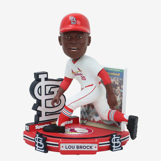 Lou Brock St. Louis Cardinals Sports Illustrated Cover MLB Bobblehead