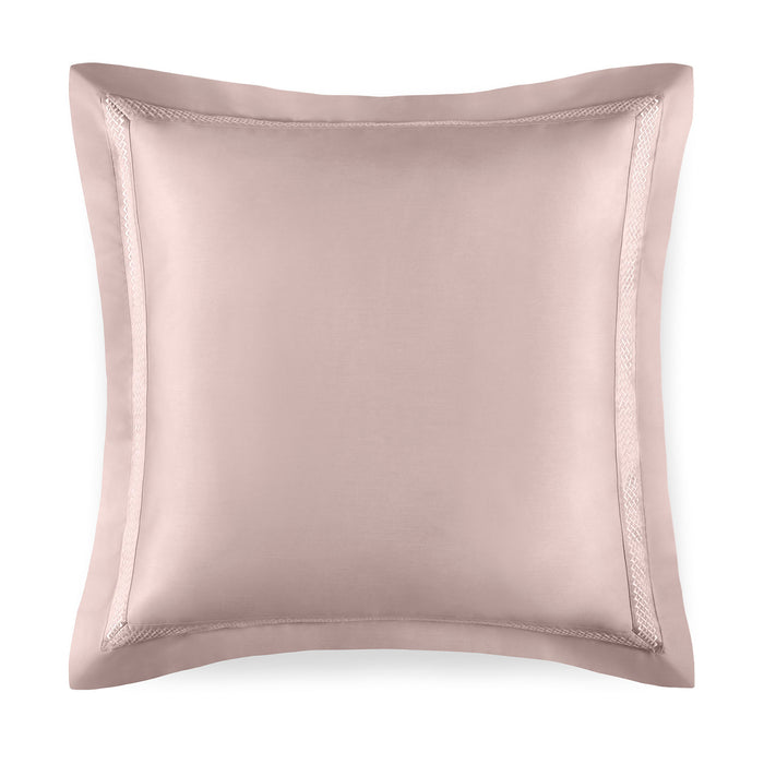 Luis-CharmPink-Euro pillowcase on a white background