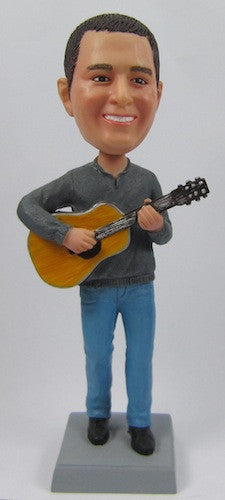 Male Guitar Bobblehead #6 - National Bobblehead HOF Store