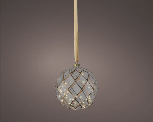 Micro LED Battery Operated Indoor Decorative Net Ball Light - 20cm