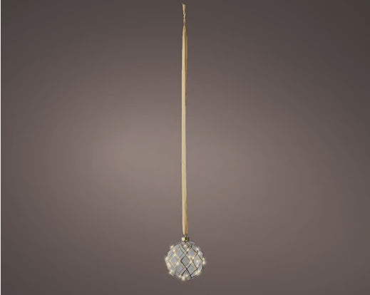 Micro LED Battery Operated Indoor Decorative Net Ball Light -14cm