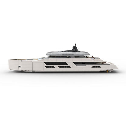 Midi - Scale Yacht - White Version Klemmbausteine - LesDiy - Klemmbausteine