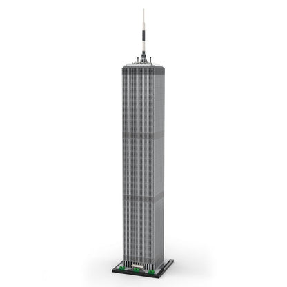 MOC - 127129 World Trade Center 1:800 Scale (North Tower) Klemmbausteine - LesDiy - Klemmbausteine