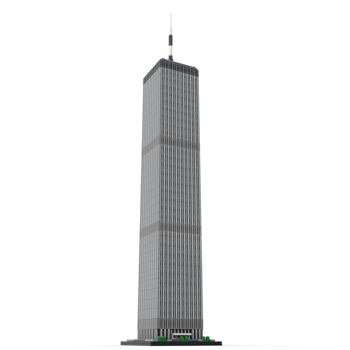 MOC - 127129 World Trade Center 1:800 Scale (North Tower) Klemmbausteine - LesDiy - Klemmbausteine