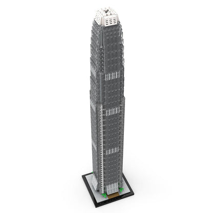 MOC - 153369 Two International Finance Centre 1:800 Scale Hong Kong Klemmbausteine - LesDiy - Klemmbausteine