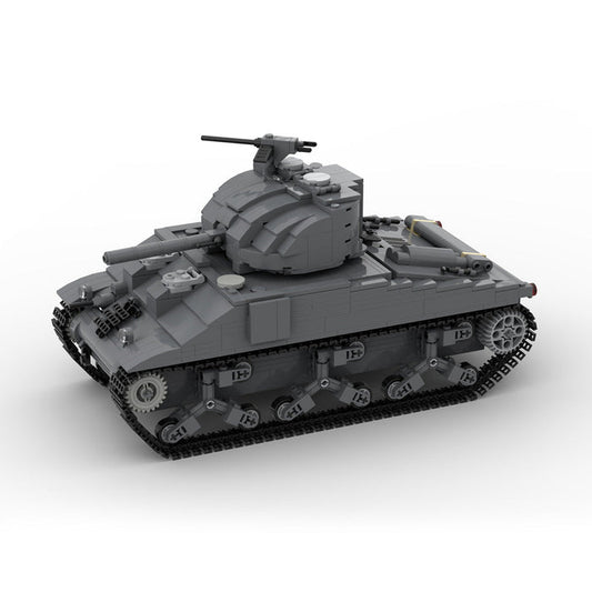 MOC - 154688 M4A2 - 75 Sherman Klemmbausteine - LesDiy - Klemmbausteine