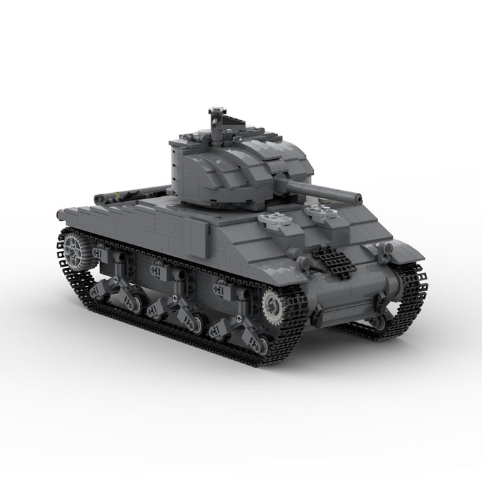 MOC - 154688 M4A2 - 75 Sherman Klemmbausteine - LesDiy - Klemmbausteine