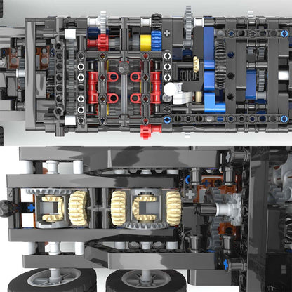 MOC - 179871 MACK T - 310 Achtzylindermotor 12 - Gang - Getriebe (dynamische Version)Klemmbausteine - LesDiy - Klemmbausteine