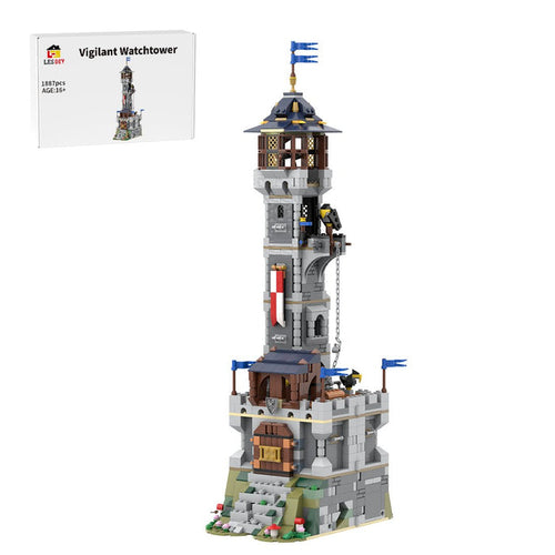 MOC - 180698 Black Falcon's Vigilant Watchtower Klemmbausteine - LesDiy - Klemmbausteine