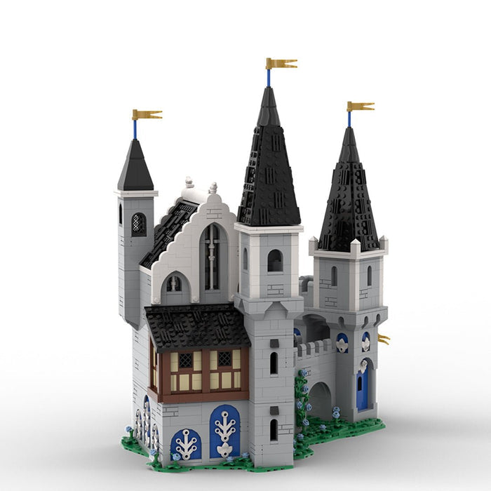 MOC - 211489 white dragons castle Klemmbausteine - LesDiy - Klemmbausteine