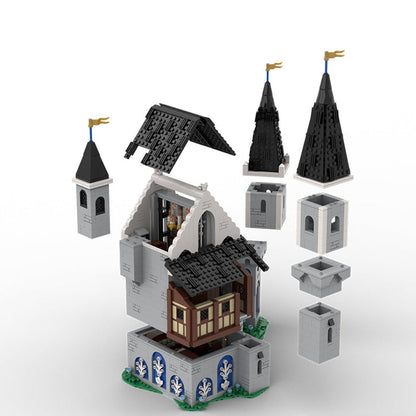MOC - 211489 white dragons castle Klemmbausteine - LesDiy - Klemmbausteine