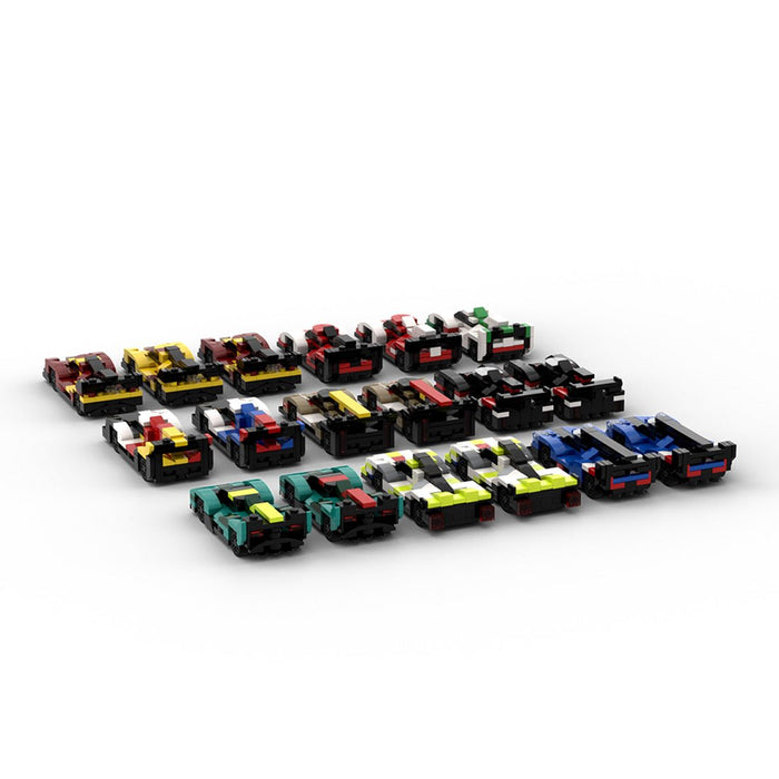 MOC - 213123 2025 WEC Hypercar Grid 5 wide Klemmbausteine - LesDiy - Klemmbausteine