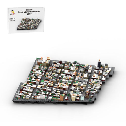 MOC - 225884 1/2000 Scale Lower Manhattan South of Houston Street Scene Klemmbausteine - LesDiy - Klemmbausteine