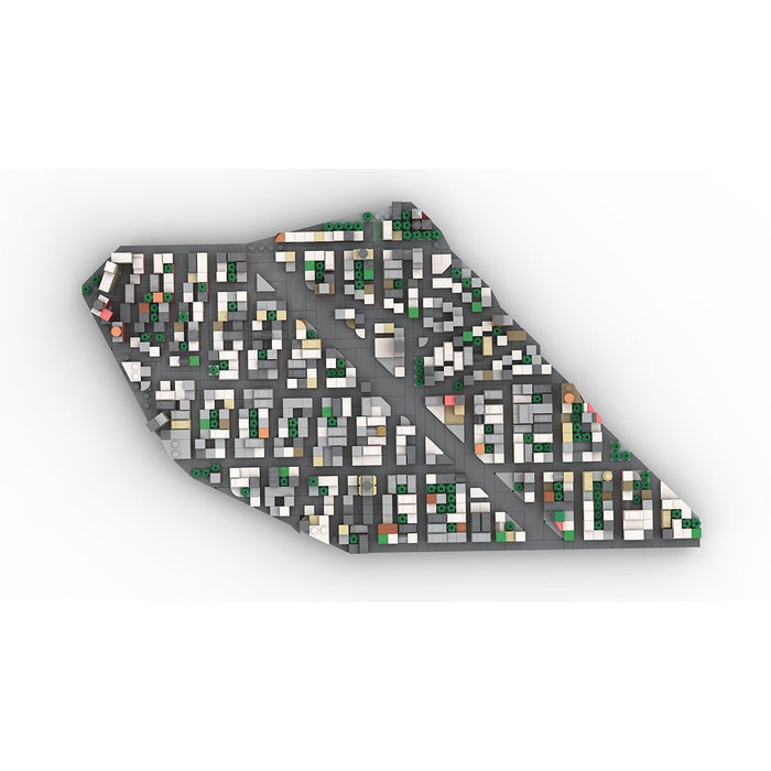 MOC - 225884 1/2000 Scale Lower Manhattan WestVillage Module 2 Klemmbausteine - LesDiy - Klemmbausteine