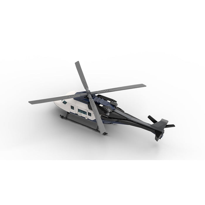 MOC - 230069 1/38 Scale Ultra MEGA Yacht - Part 12 Module 19 Helicopter Klemmbausteine - LesDiy - Klemmbausteine