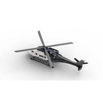 MOC - 230069 1/38 Scale Ultra MEGA Yacht - Part 12 Module 19 Helicopter Klemmbausteine - LesDiy - Klemmbausteine