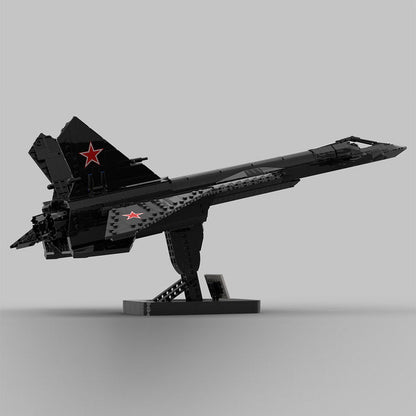MOC - 232309 1:35 Scale MiG - 31 Firefox Klemmbausteine - LesDiy - Klemmbausteine