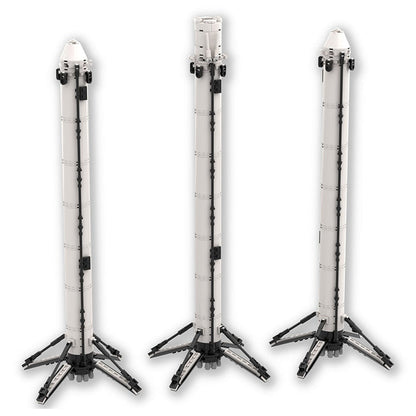 MOC - 75766 SpaceX Falcon Heavy Klemmbausteine - LesDiy - Klemmbausteine