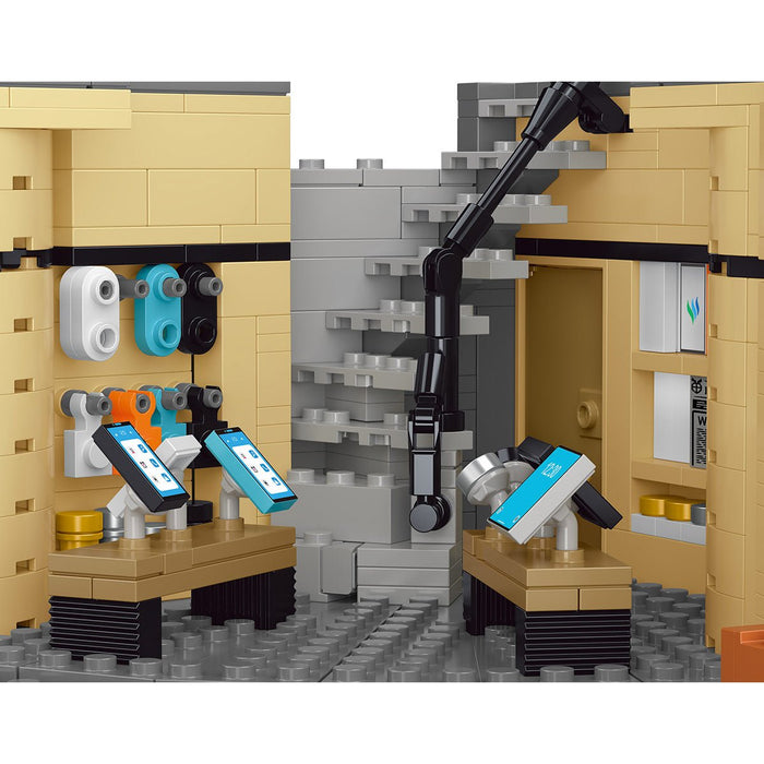Mocsage Street Scene MOC European Department Corner Store with Light Klemmbausteine - LesDiy - Klemmbausteine