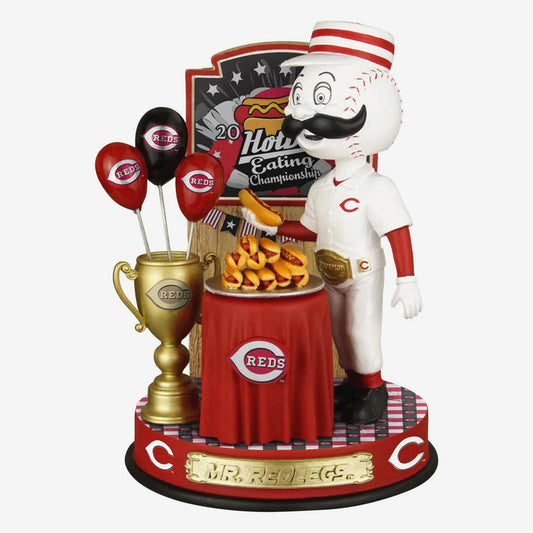 Mr. Redlegs Cincinnati Reds Hot Dog Eating Contest MLB Bobblehead